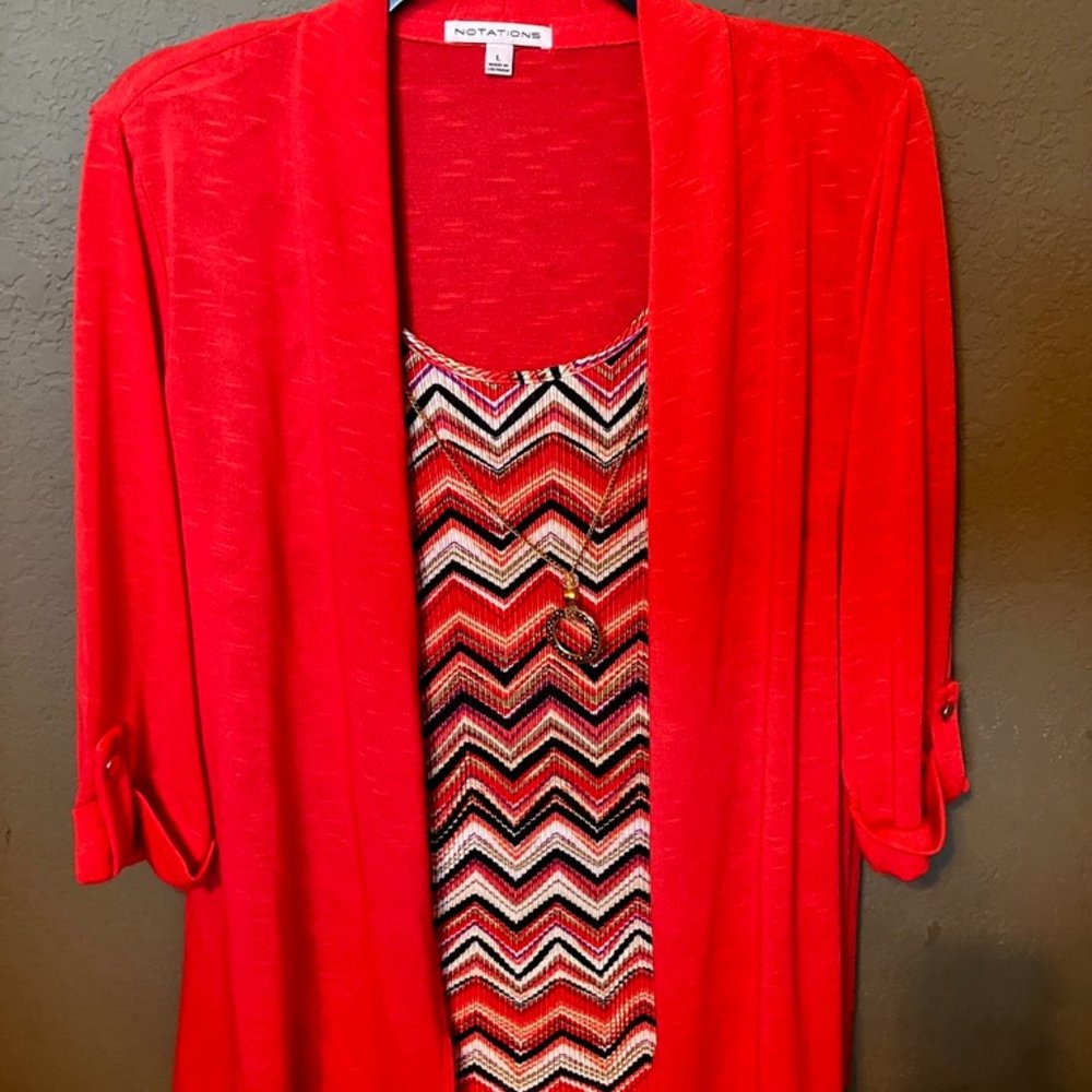 Coral Notations Large Top